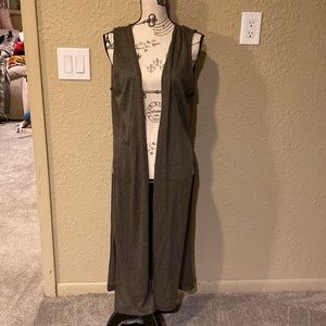 High Slit Duster Vest